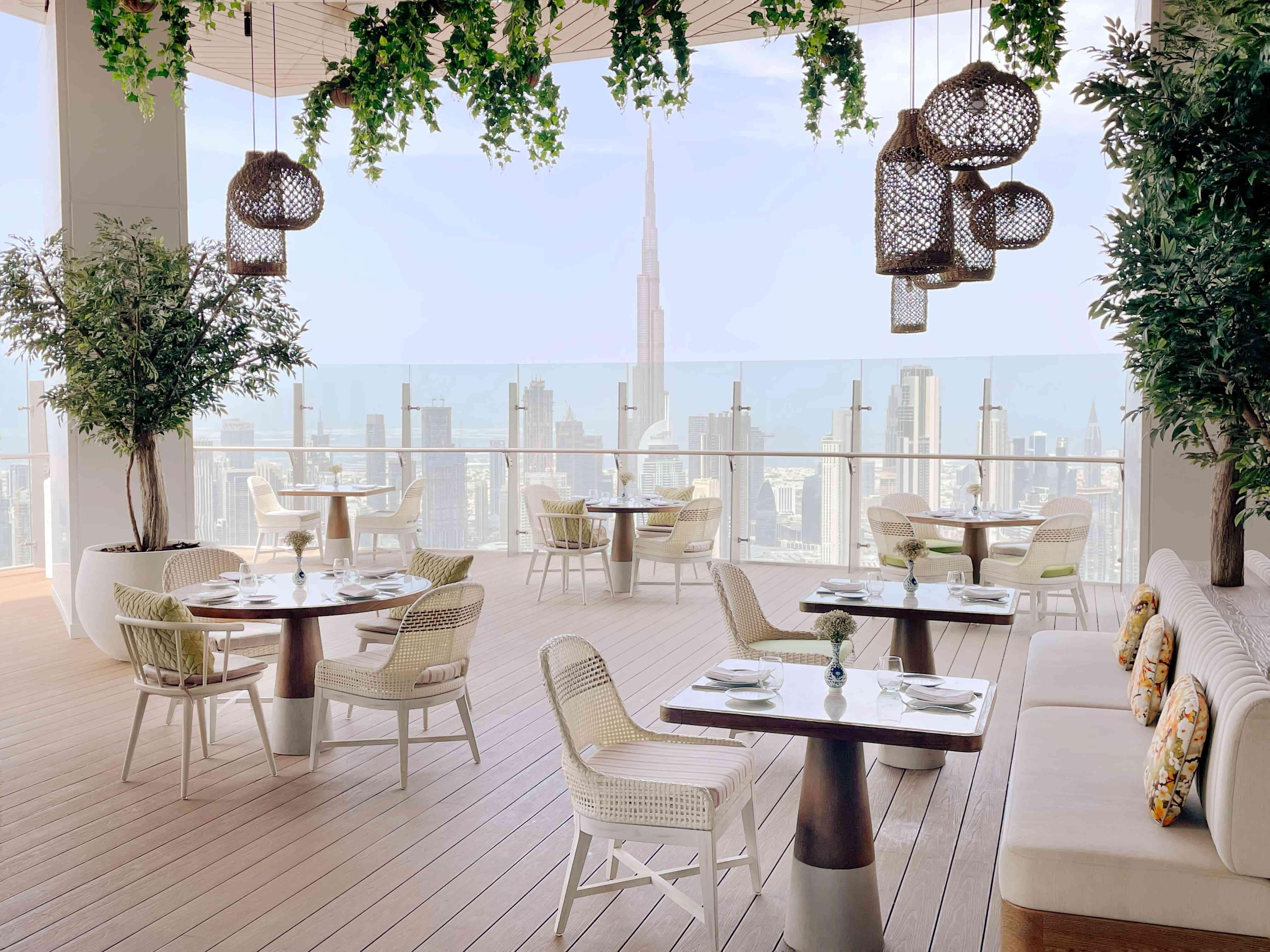 التصميم الخارجي لمطعم فيليا دبي